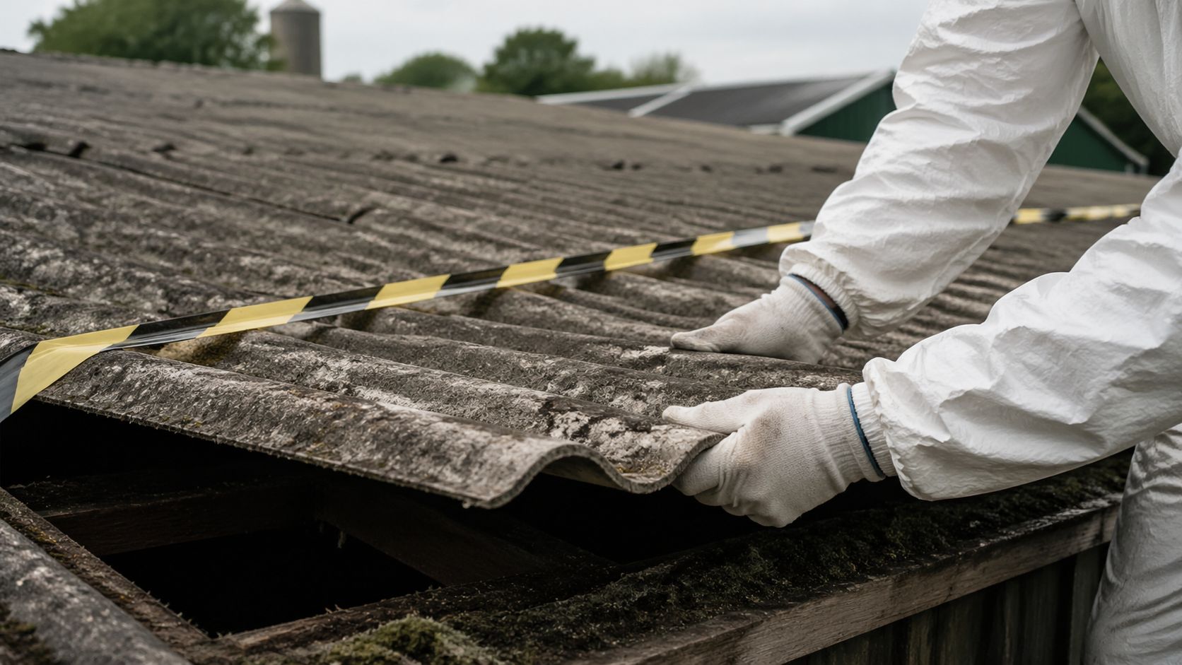 Asbestdak verwijderen als dakdekker: certificering en marges