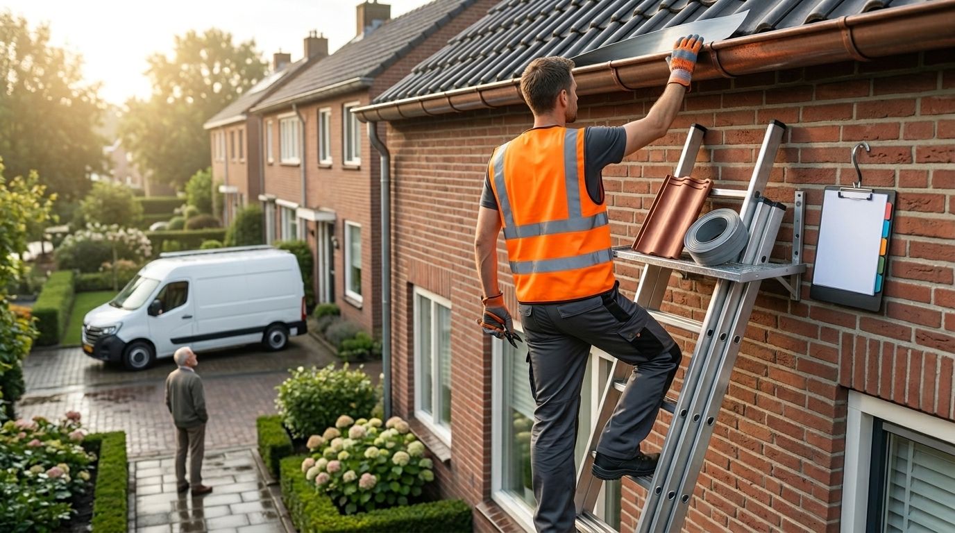 Google Bedrijfsprofiel services-tab voor dakdekkers