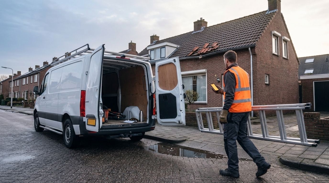 WhatsApp chatbot voor dakdekkers: storm en lekkage opvangen